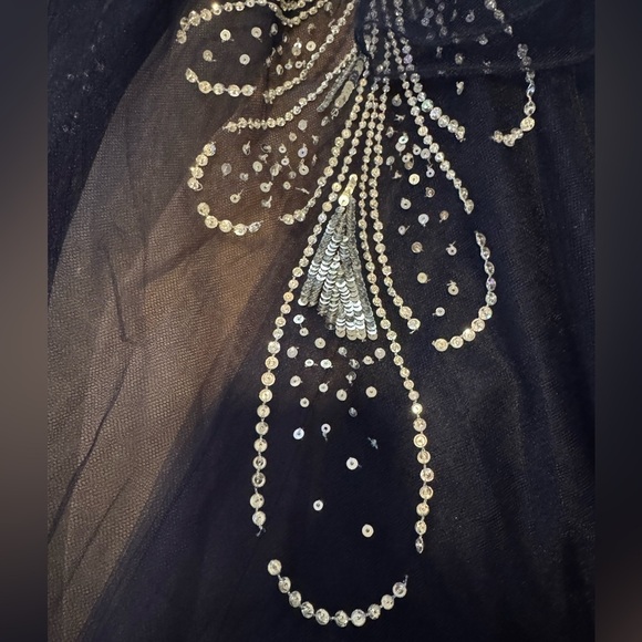 OSCAR DE LA RENTA Fern Crystal Embellished Ankle Length Tulle Gown 10 NWT - Picture 9 of 12